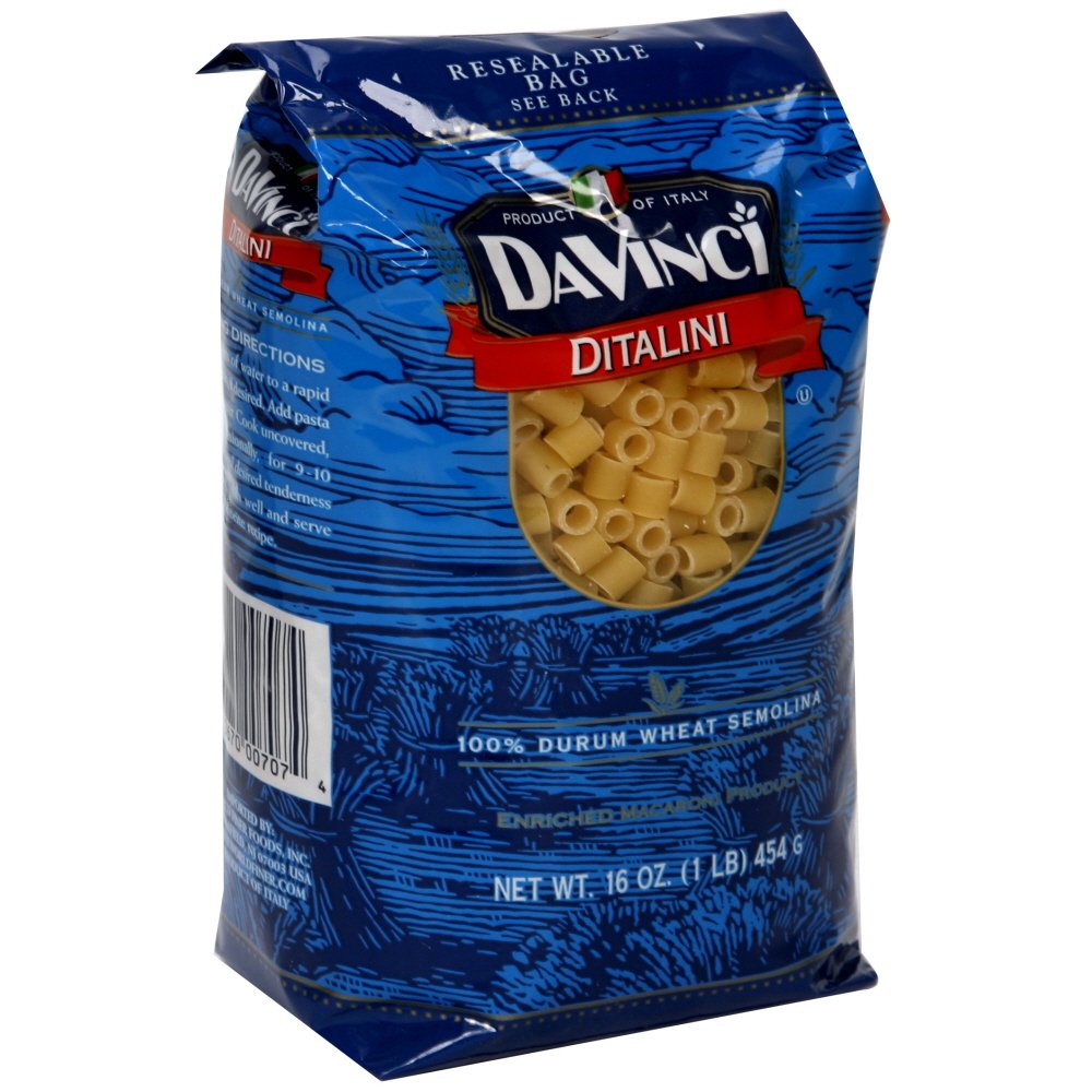 DaVinci - Pasta - Ditalini - Case of 12 - 1 lb.