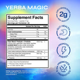 Yerba Magic Instant Yerba Mate Powder Packets - Clean Energy & Focus Drink Mix for Gut Health - Nootropic Blend with Lion’s Mane, L-Theanine