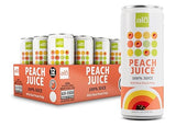 ALO Slim Can Juice, Peach with Real Fruit Pulp| 10.82 fl oz, Pack of 12 | Plant-Based Beverage, 100% Natural Juice