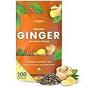 Cederberg Tea Company Organic Ginger Tea - 100 Tea Bags | Organic Herbal Tea From Single Origin | Eco-Friendly | Non-GMO Caffeine Free