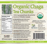 Organic Chaga Mushroom Tea Chunks by My Berry | 100% Canadian Wild-Harvested | Additive-Free Caffeine-Free Herbal Tea | 6oz