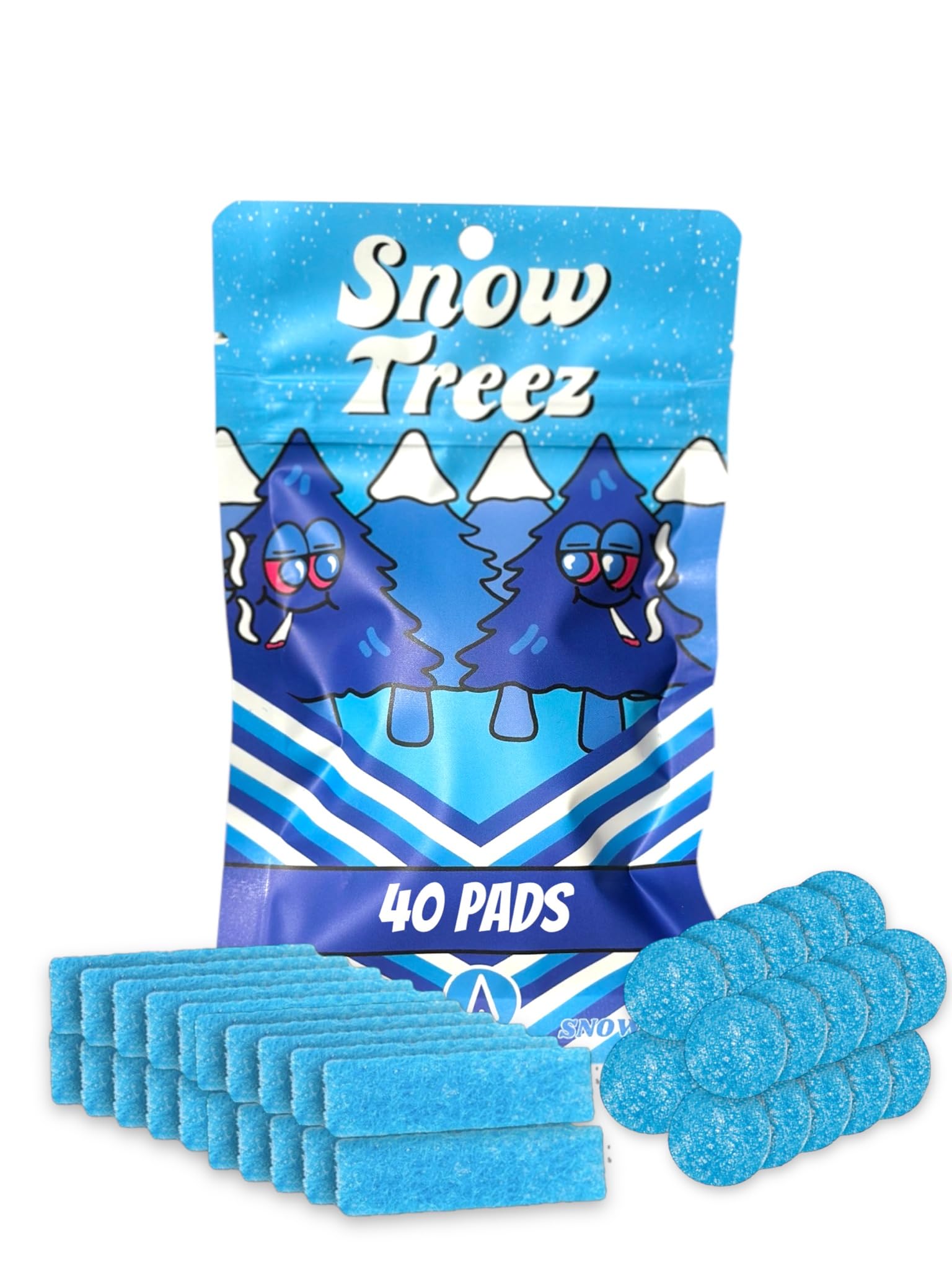 SnowTree - BoroBuddy Replacement Pads (Pack of 40) - 20 Circular Scrubbing Sponge Pads and 20 Rectangular Pads to Fit into Your BoroBuddy Magnetic
