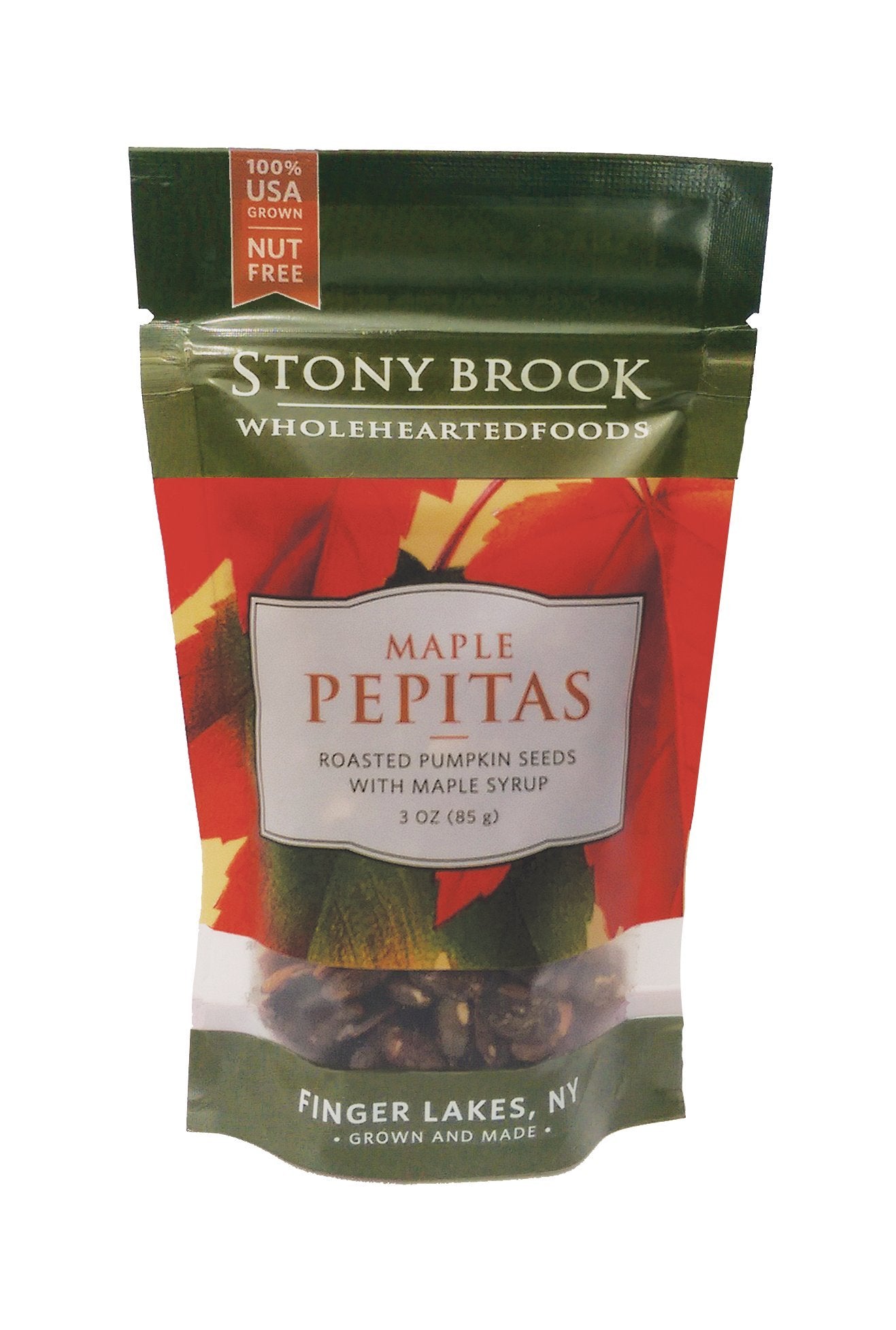 Stony Brook Maple Pepitas, 3 ounce bags (pack of 6)