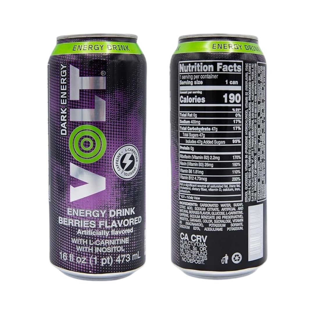 VOLT Dark Energy - Energy Drink (16 fl. oz. 6 - pack, Berries)