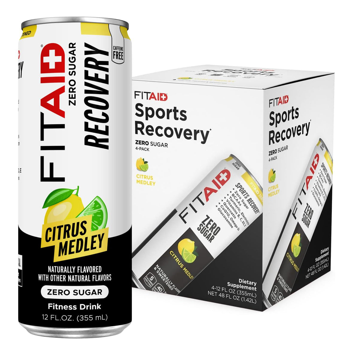 FITAID Post Workout Recovery,Citrus Medley Zero Sugar-4 pk