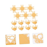 BCOATH 50pcs Decorative Chocolate Wrappers for Parties Premium Candy Packaging Unique Hollow Design for Celebrations for Birthdays Weddings