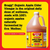 Bragg Organic Apple Cider Vinegar with the Mother - 1 gal (128 fl oz) - Raw and Unfiltered