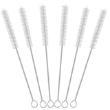CIDYAUST Straw Brush Cleaner with 304 Stainless Steel Handle,Straw Cleaner Brush Extra Long 12 Inch,Extra Wide 12mm Straw Cleaning Brush for Baby
