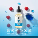 Dolce Flav Blue Raspberry Extract - 2 Ounce Oil-Soluble Kosher, Sugar-Free, Concentrated Blue Raspberry Flavoring for Baking, Chocolates & Desserts