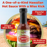 NOH Hawaiian Hot Sauce, 5 fl. oz. (Pack of 1) - Authentic Hawaiian Marinade Hot Sauce w/Unique Miso Base, Ideal for Chicken, Seafood, Stir-Fry