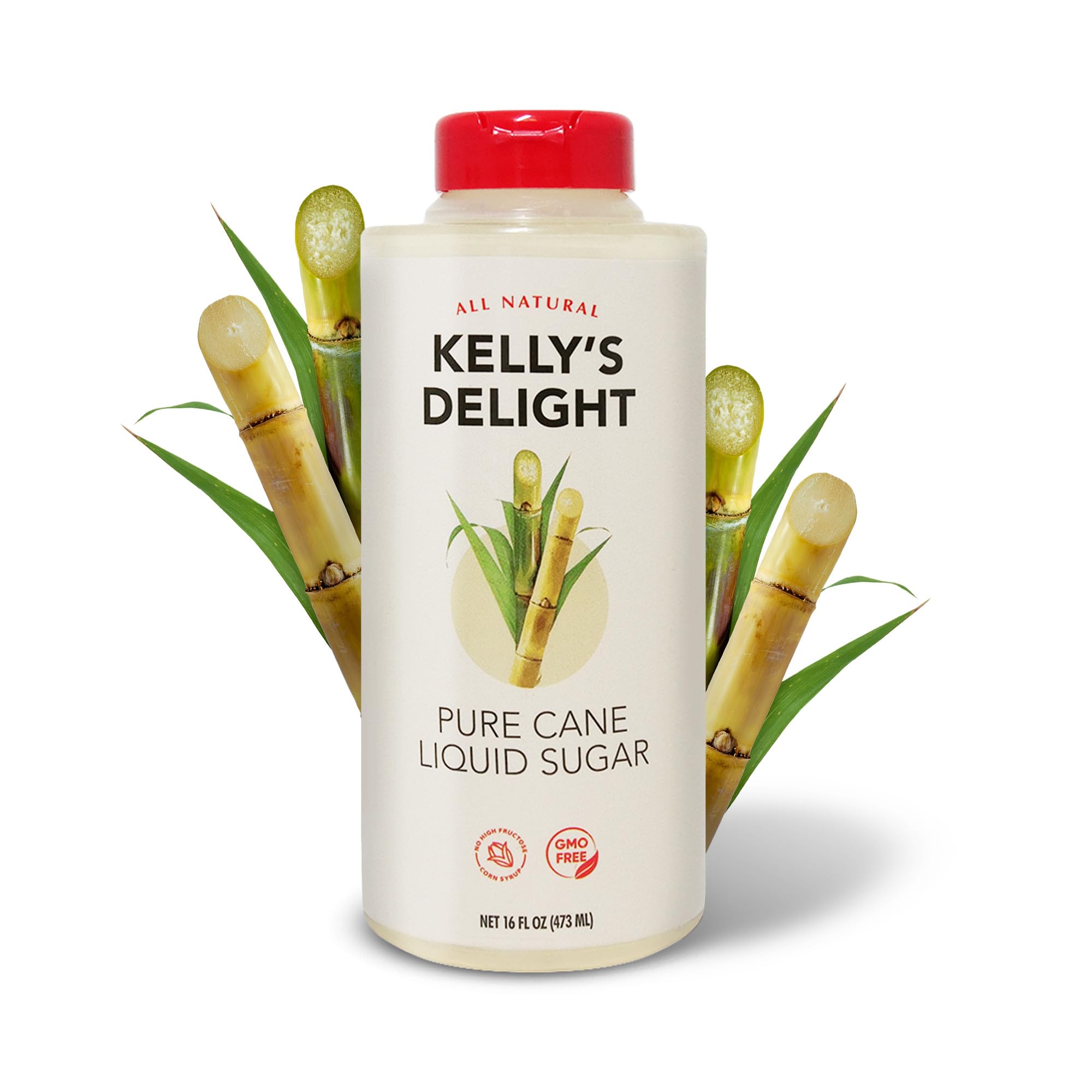 Kelly's Delight: All Natural Liquid Cane Sugar 16oz (473ml)