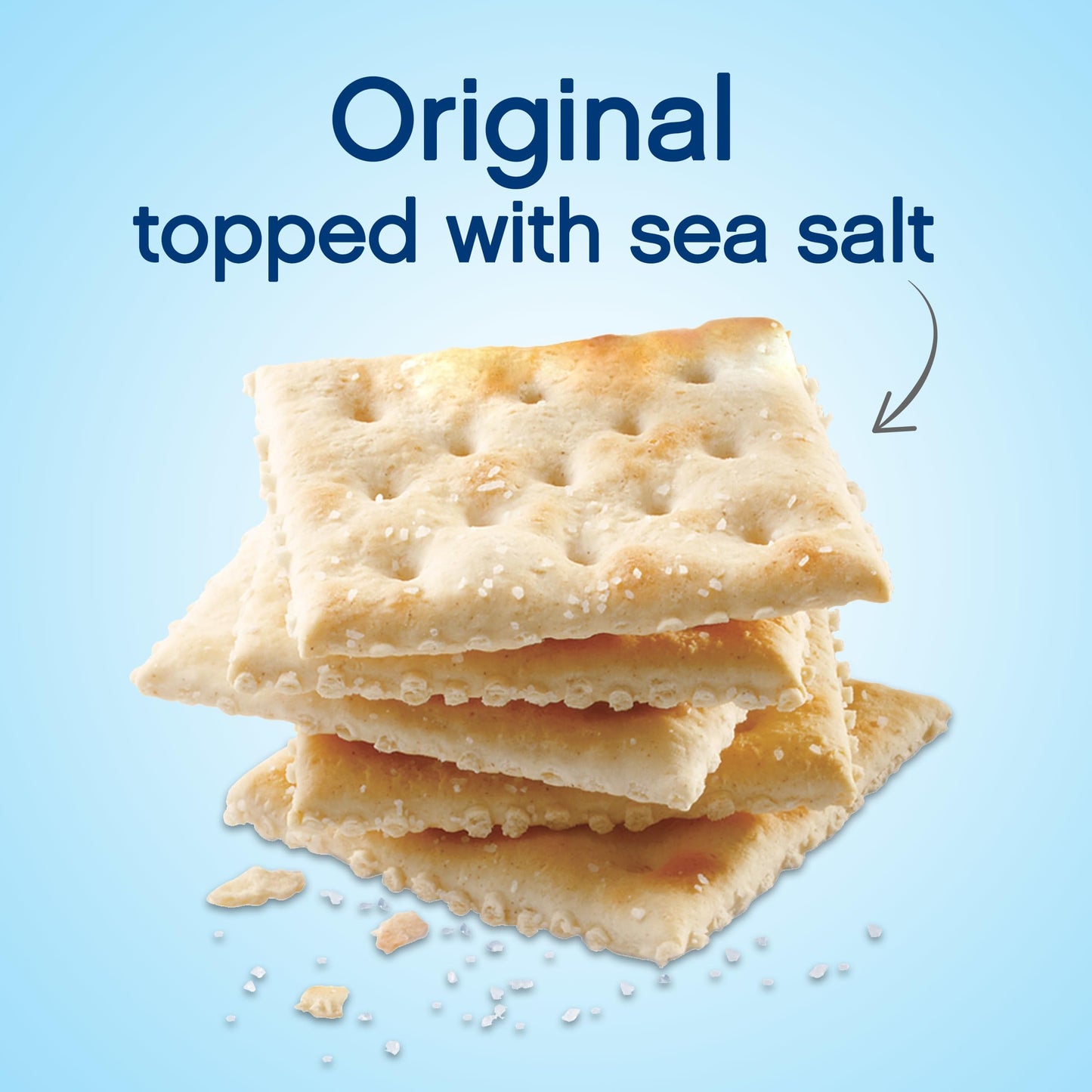 Premium Fresh Stacks Original Saltine Crackers, Travel Snacks, 13.6 oz (8 Multi Snack Packs)