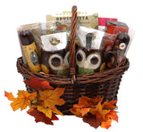 Gift Basket Village: Fall Harvest Delight - Mugs, Cookies, Crackers, Cheese, Nuts, Sausages & Coffee