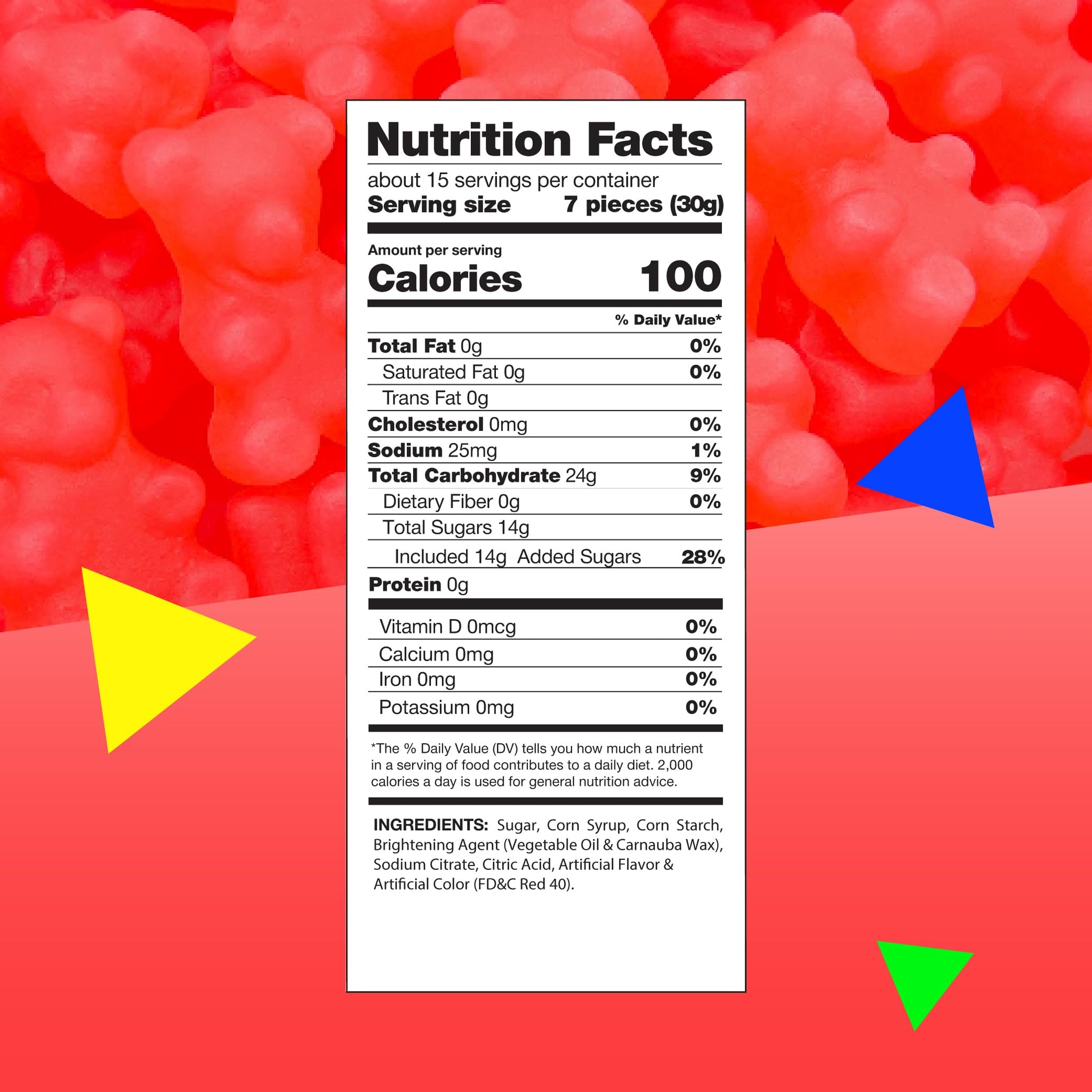 Cinnamon Bears | 1 Pound Bag | Cinnamon Candy | Gelatin Free Red JuJu Bears | Classic Sweet and Spicy Gummies | Gummy Candy | Nostalgic Chewy Candy