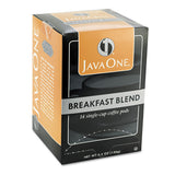 Java Trading Co. 30220 Coffee Pods, Breakfast Blend, Single Cup, 14/Box