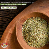 Angel Brand Rosemary Leaves - 0.75 oz Bottle - Dried Rosemary Herb for Cooking, Seasoning, and Aromatic Infusions.