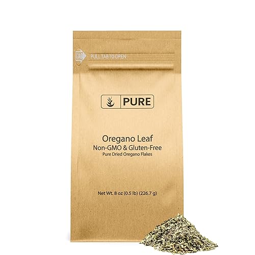 Pure Original Ingredients Dried Oregano Leaf Flakes (8 oz) Pure & Natural, Gluten-Free, Eco-Friendly Packaging