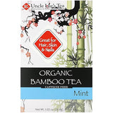Uncle Lee's Organic Tea, Bamboo Mint - Delicate & Refreshing Brew, Naturally Caffeine Free, Great for Hair, Skin & Nails, 18 Tea Bags