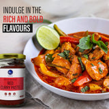 Thai Red Curry Paste 8 Oz | Vegan, Gluten Free & Nut Free | Authentic Eastern Blue Thai Curry Paste for Tasty Dishes and Curries | 227g