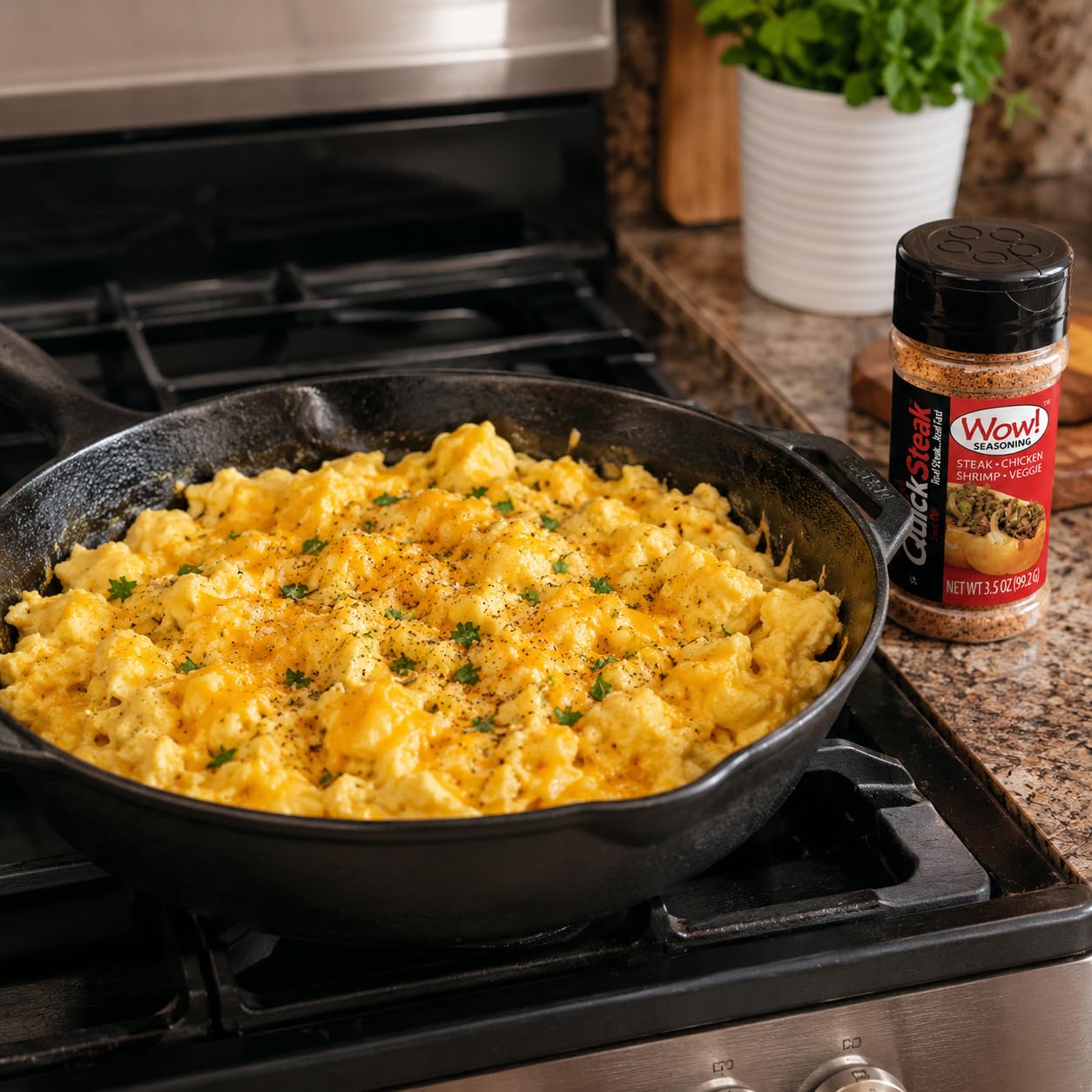 Gary's QuickSteak Wow! Seasoning, 3.5 oz Bottle, 12 Pack