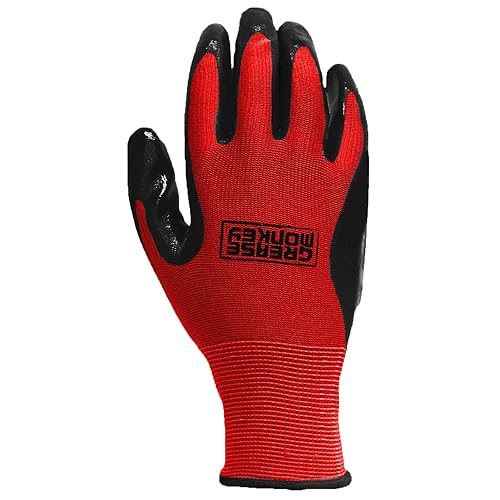 General Purpose Nitrile Coated 10 Pairs,Red