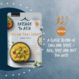 Passage to Asia Yellow Thai Curry Sauce, Mild Yellow Curry Stir Fry & Simmer Sauce, Just Add Coconut Milk, No Artificial Ingredients, Serves 4, 7 oz