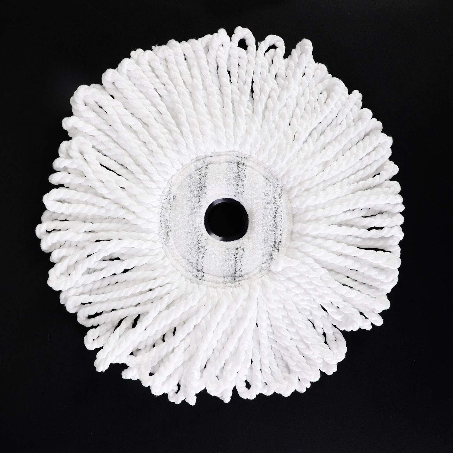 3 Pack Mop Replacement Heads for CLEANHOME Spin Mop, Microfiber Spin Mop Refills Round Shape