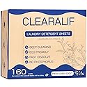 CLEARALIF Laundry Detergent Sheets Up to 160 Loads, Fresh Linen - Great For Travel,Apartments, Dorms,Laundry Detergent Strips Eco Friendly