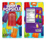 Gummy Popsicle: A Cool Treat with a Variety of Flavor Choices, by GGB Candies (Cherry & Blue Raspberry / 2-Pack)