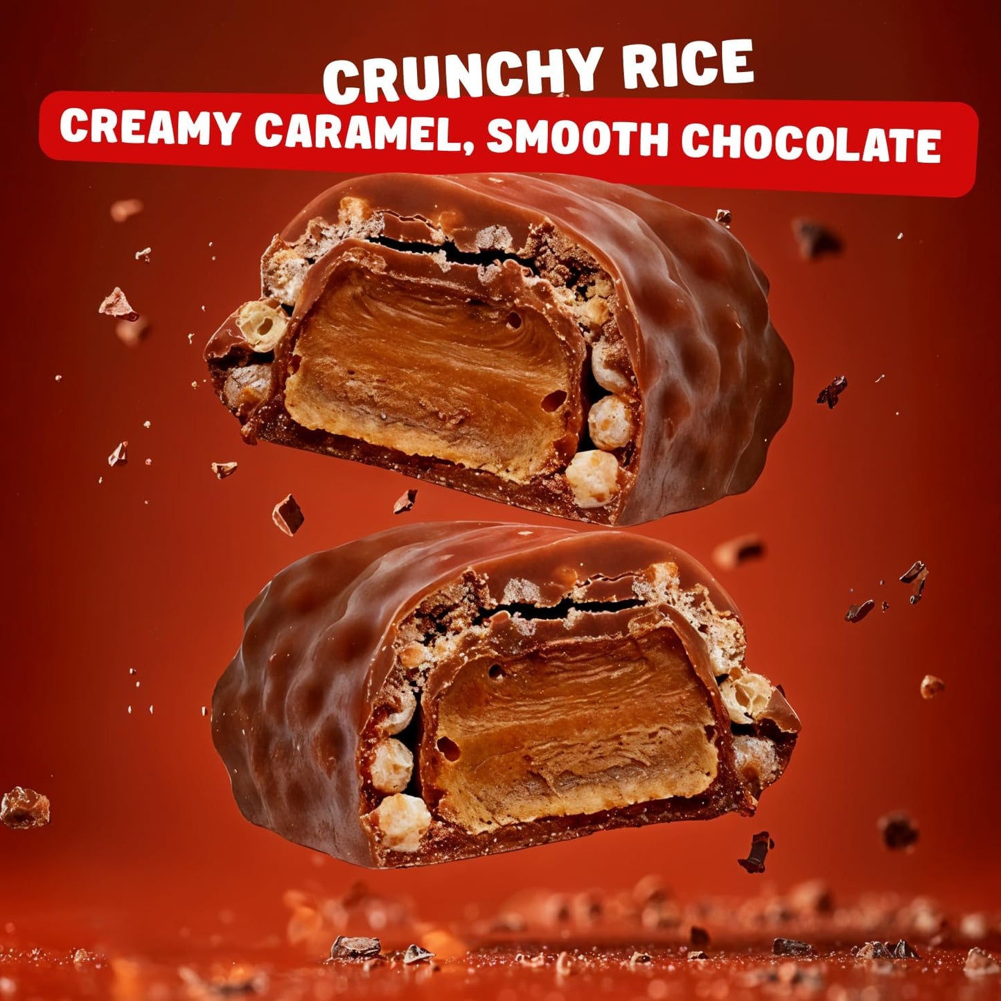 Candy Bar Fun Size 1 lb - Anti Melt Pack, Bulk Candies in Resealable Bag, Individually Wrapped (20 Pieces)