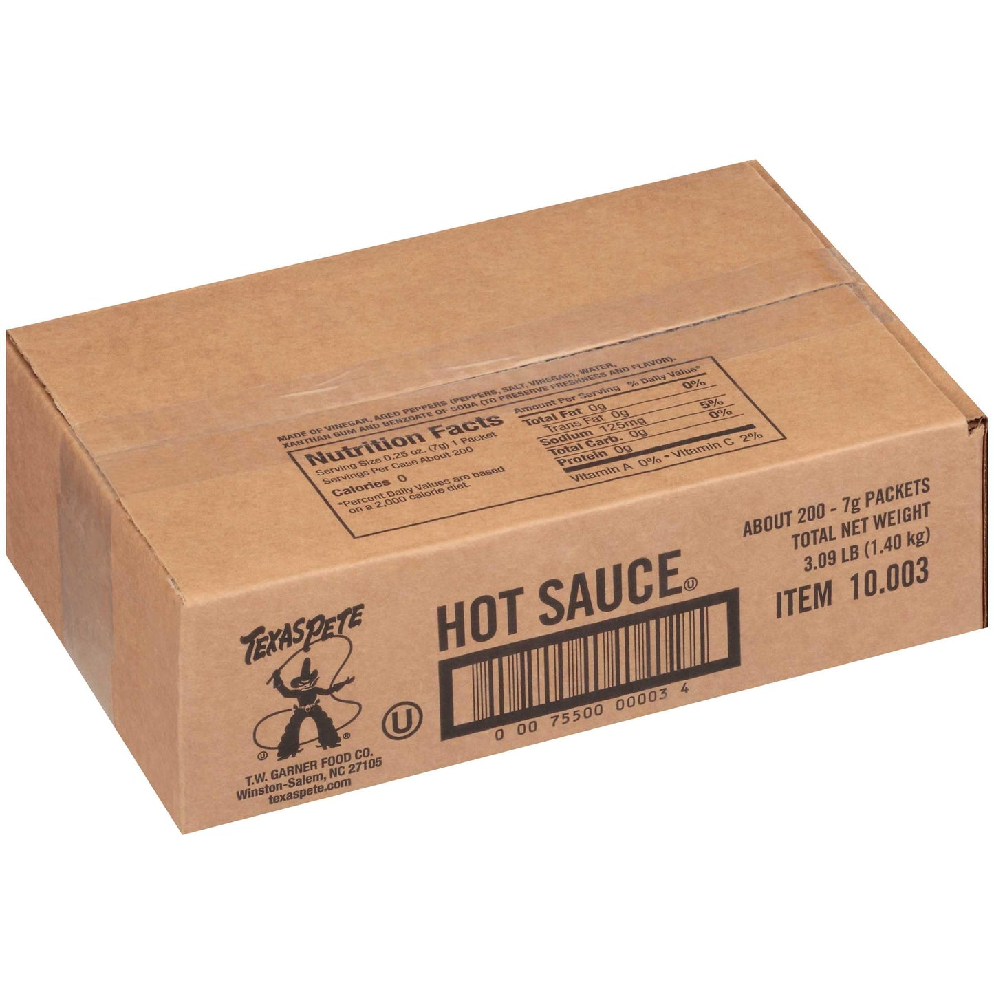 Texas Pete Hot Sauce Packet - 7g - 100 Pack