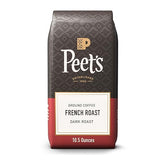 Peet's Coffee, Dark Roast Ground Coffee, 100% Arabica Coffee - French Roast 10.5 Ounce Bag