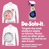 Orange-Sol De-Solv-It Laundry Saver, Instant Laundry Stain Removers, Spray and Wash Stain Remover, Powerful Spray Wash Formula, Hair & Skin-Safe