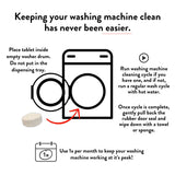 Immunity Boost Washing Machine Cleaner Tablets 10ct by Revive Essential Oils - 10 Month Supply, Synthetic Fragrance Free, Stain & Odor Fighting