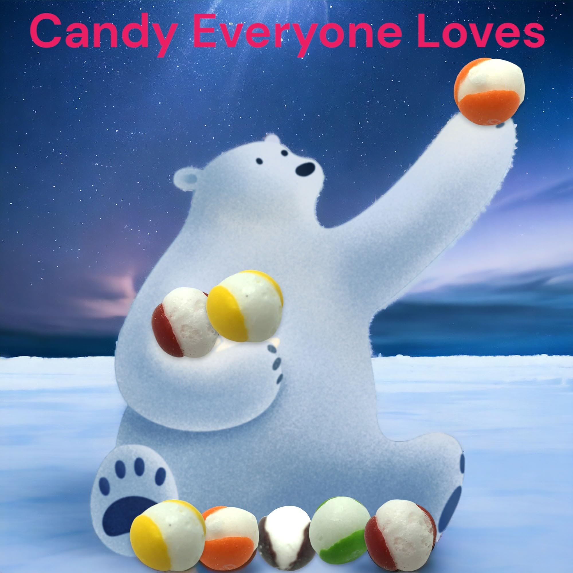 Klub Bulk Premium Freeze Dried Candy Crunchy Comets-2.5 lb Fruity Crispy Crunch Candy Popping into a Unique Shape Bursting With Flavors.Delicious