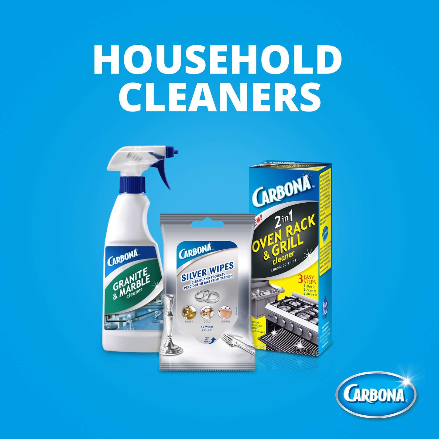 Carbona Granite & Marble Cleaner | Non-Abrasive Formula | Safe on Limestone & Corian | 16.8 Fl Oz, 1 Pack