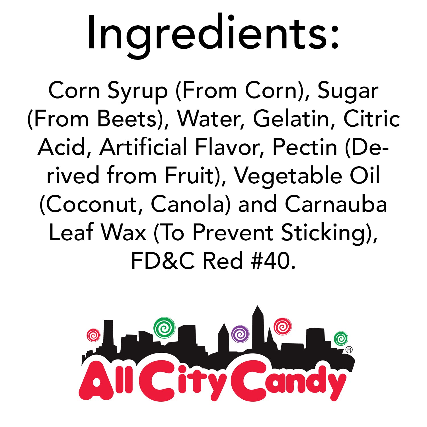 All City Candy Flavorful, Fresh & Soft 5 Pound Bulk Gummi Bear Candy Bags Individual Fruit Flavors World's Best Gummy Candy (Wild Cherry)