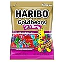 HARIBO Goldbears Wild Berry Gummi Candy, Fruit Flavored, 5 oz Share Size Bag (4 PACK)