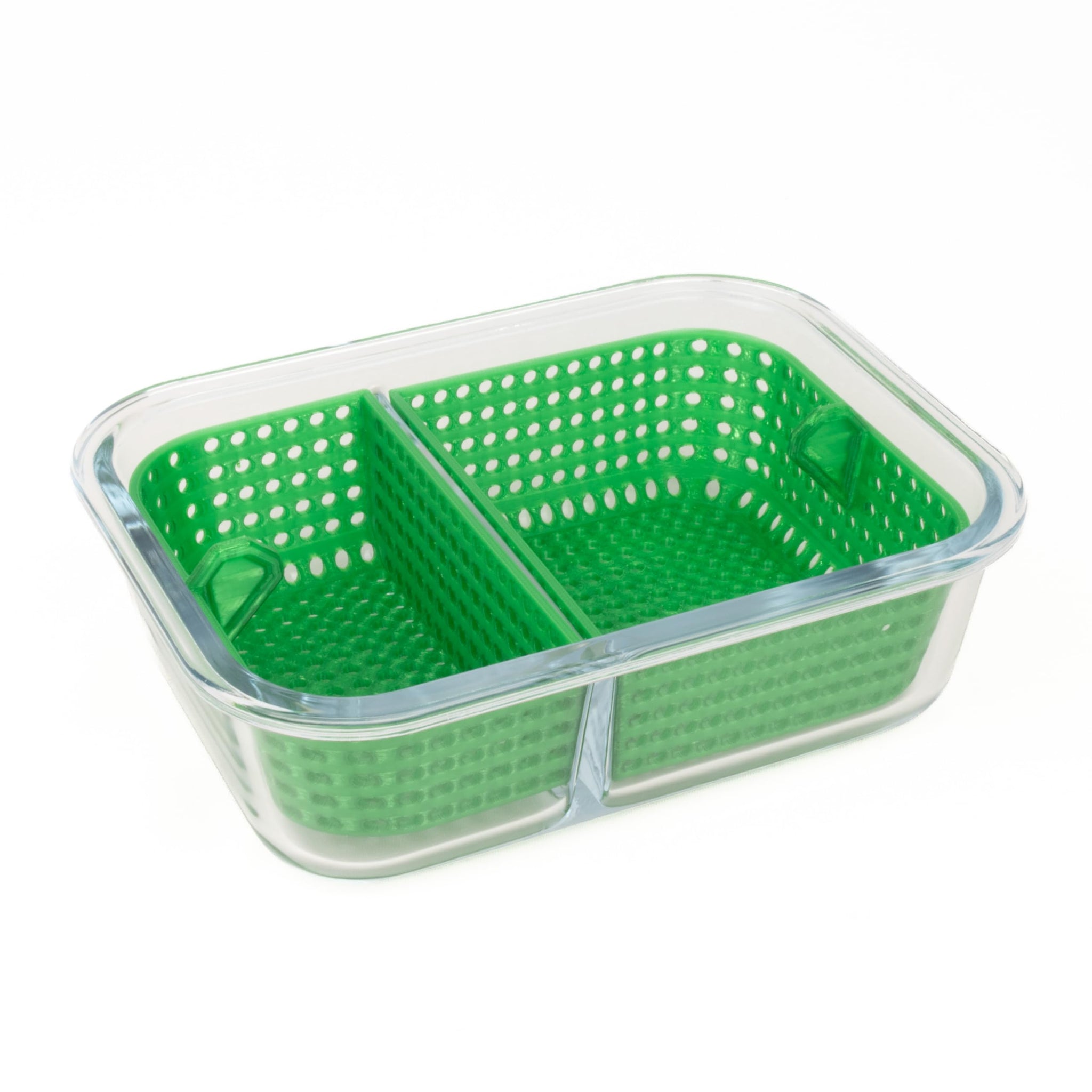Dual Dunk Iso Soak Cleaning Station (Large, Green)