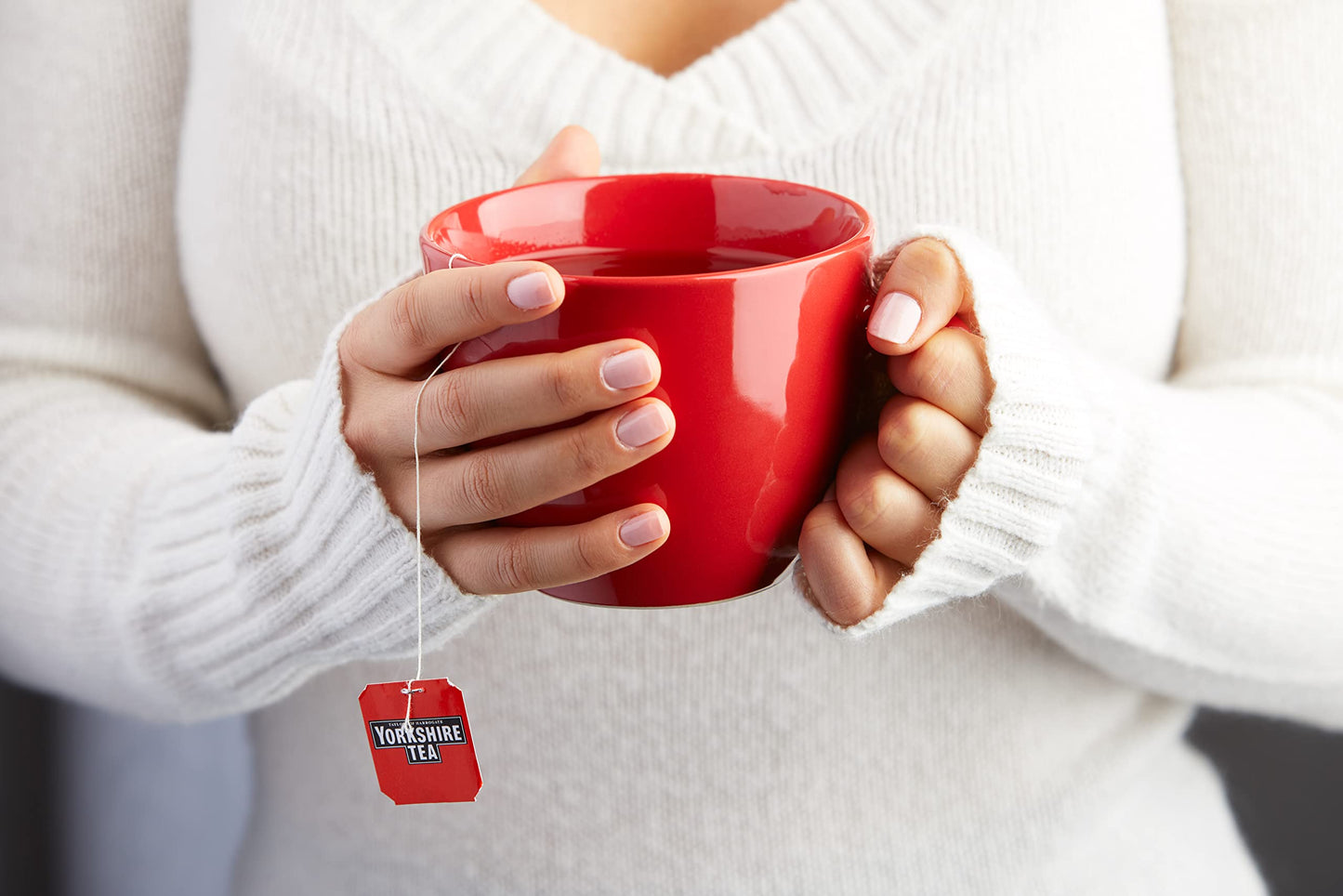 Yorkshire Tea, Red, Black Tea, String and Tagged Bags, 100 Count (Pack of 1), Refreshing, Satisfying, and Strong, Classic British Breakfast Blend