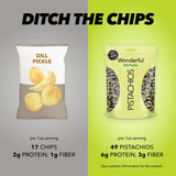 Wonderful Pistachios No Shells Dill Pickle Nuts, 11 Ounce Resealable Bag, Protein Snacks, Gluten Free, Healthy Snacks