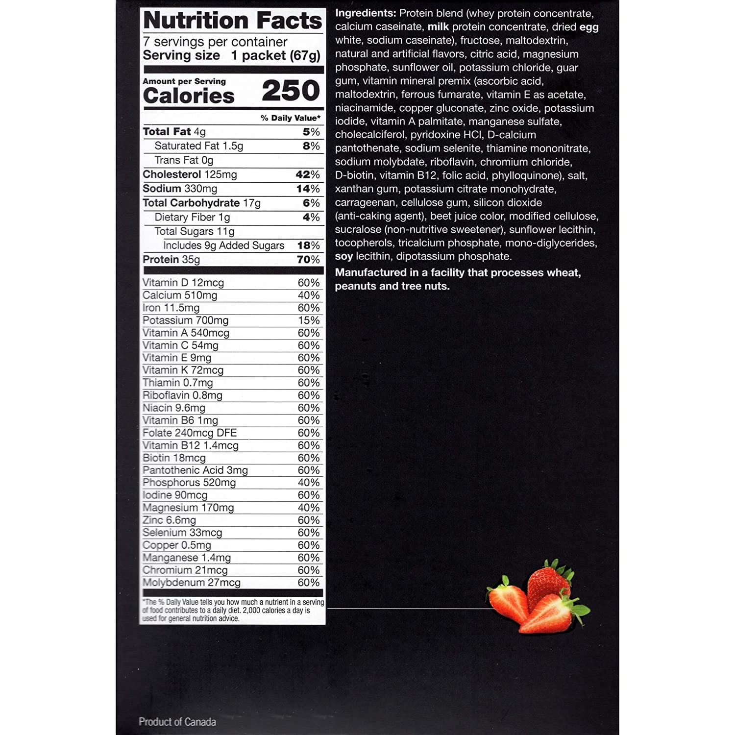 PROTIFIT - Very High Protein Meal Replacement Drink Mix, 35g Protein, Low Calorie, Low Fat, Essential Vitamins and Minerals, Ideal Protein Compatible