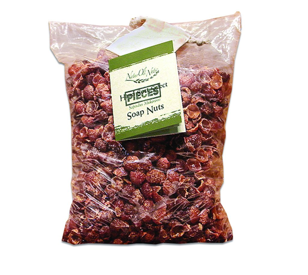 NaturOli Soap Nuts/Berries TWO POUNDS - PIECES Seedless - organic, hypoallergenic, non-toxic