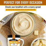 Piacelli Cream Spread with Milk 300g - Smooth & Creamy Milk-Based Spread in A Special Glass Cup for Toast, Bread, Or Pastries - Coconut Spread Ideal
