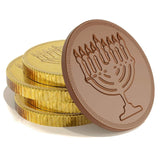 Hanukkah Chocolate Gelt, Nut-Free, Belgian Milk Chocolate Coins, Kosher Chanukah Gelt (10 Pounds (Bulk))