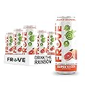 FrUve Super Water | Orange Grapefruit Flavor | 12 16oz Cans | Healthy Drink | Zero Sugar | Low Calorie Drink | Powerful Antioxidants | Boosts Immune