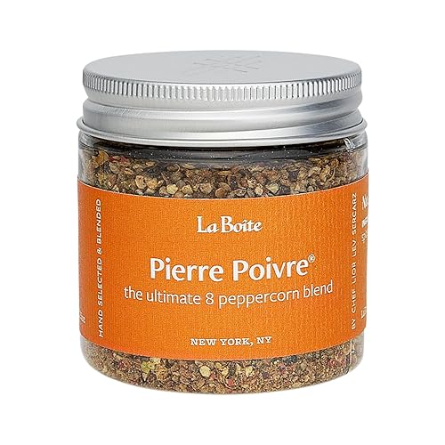 La Boite - PIERRE POIVRE Spice Blend, The Ultimate 8 Peppercorn Blend - Great for grilling, meat, roasting, vegetables - 2.25 oz.