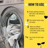 Molly's Suds Washing Machine Cleaner | Removes Odors & Grime from Front & Top Loader Machines, Including HE (Citrus - 6 Tablets)