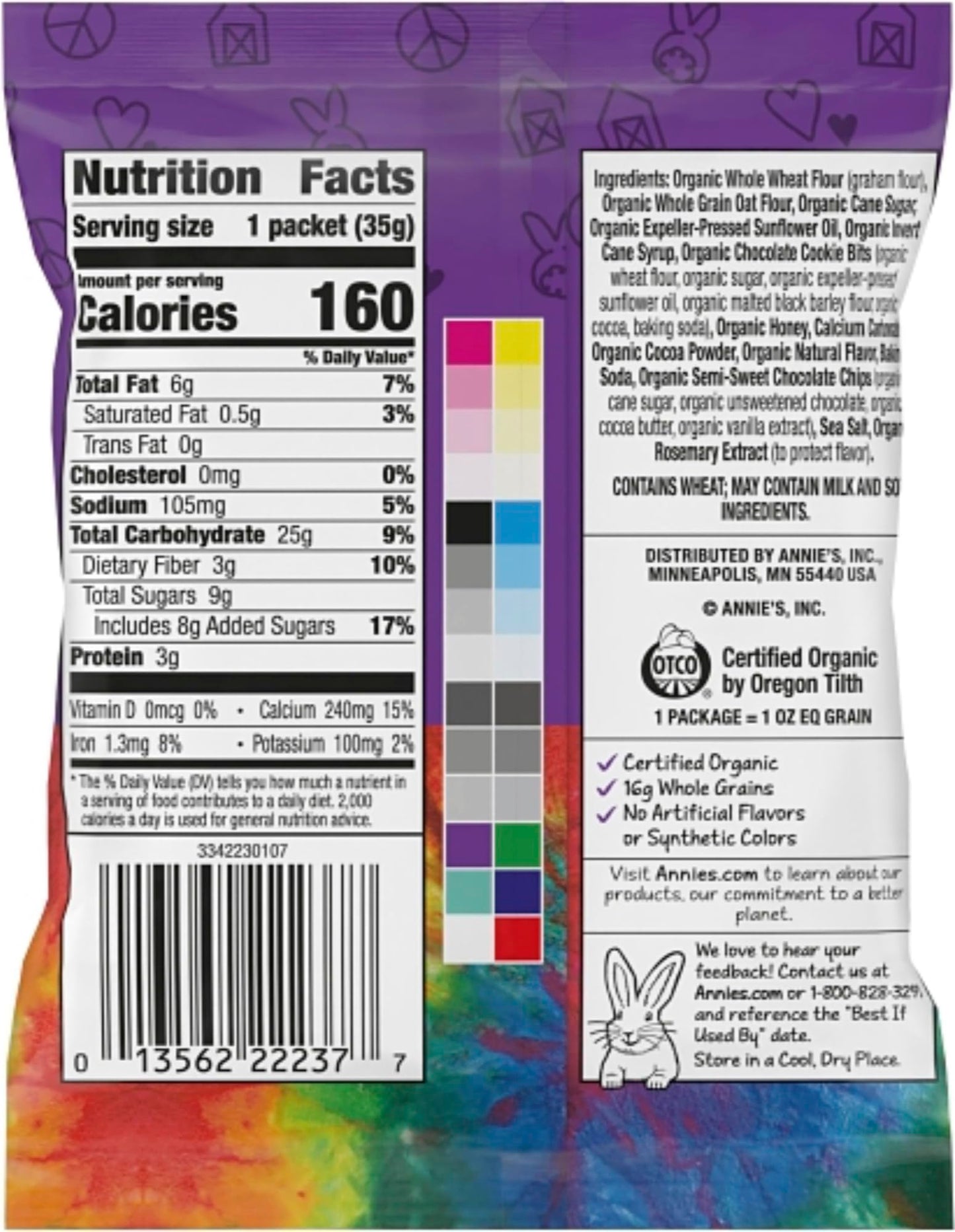 Annie's Organic Friends Bunny Grahams - Pack of 20 - Delicious Baked Grahams - Chocolate Chip and Chocolate Honey Flavors - Certified Organic