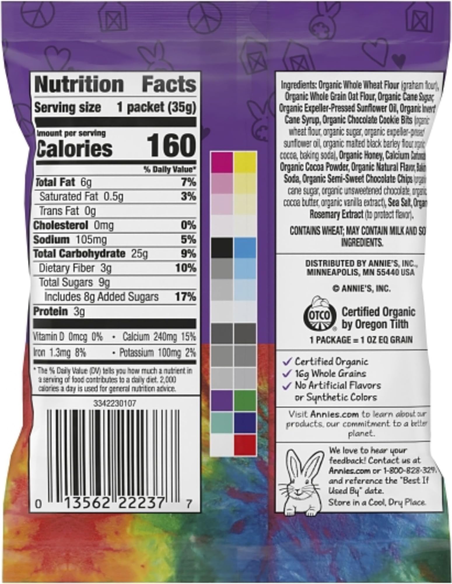 Annie's Organic Friends Bunny Grahams - Pack of 20 - Delicious Baked Grahams - Chocolate Chip and Chocolate Honey Flavors - Certified Organic